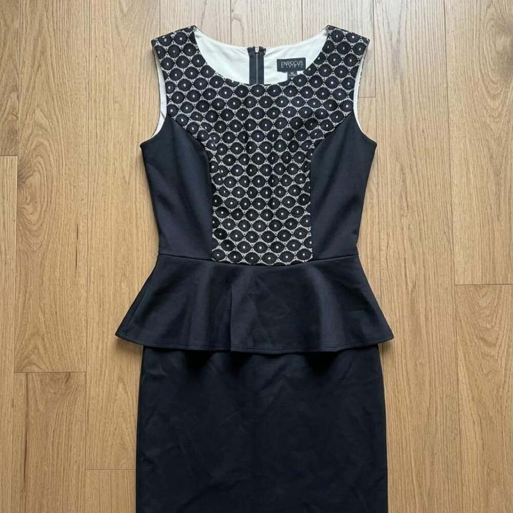 Black Peplum Dress